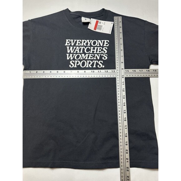 Nike TOGETHXR Kids Youth Shirt Everyone Watches Womens Sports NWT New Black - Picture 6 of 9
